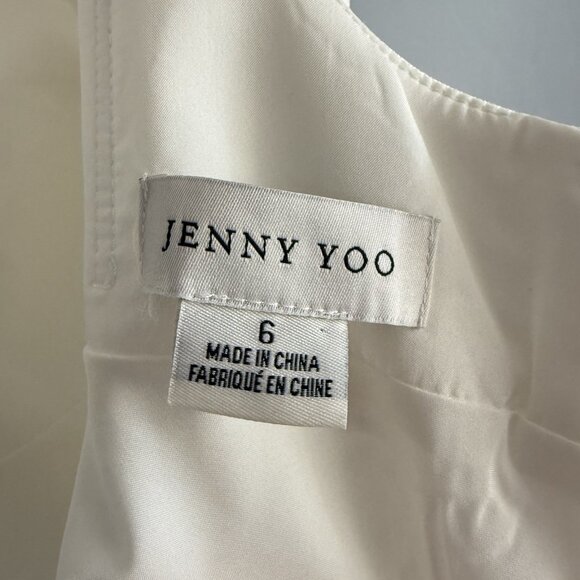 Jenny Yoo The Callista Midi Dress in Ivory Size 6 Fit & flare - Picture 6 of 12
